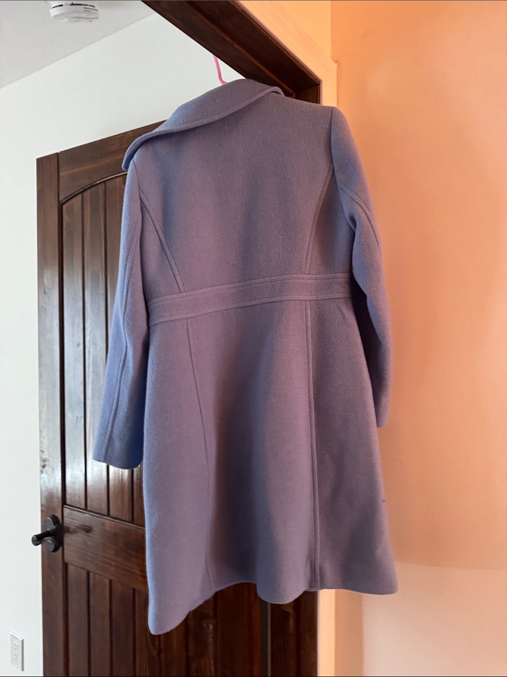 J. Crew Lavender Wool Pea Coat with Gold Buttons - Picture 4 of 4